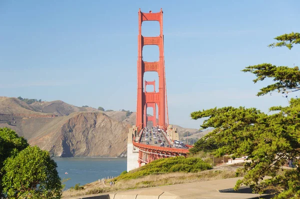 Krásná malebná Zlatá brána, San Francisco City, Kalifornie, Usa — Stock fotografie