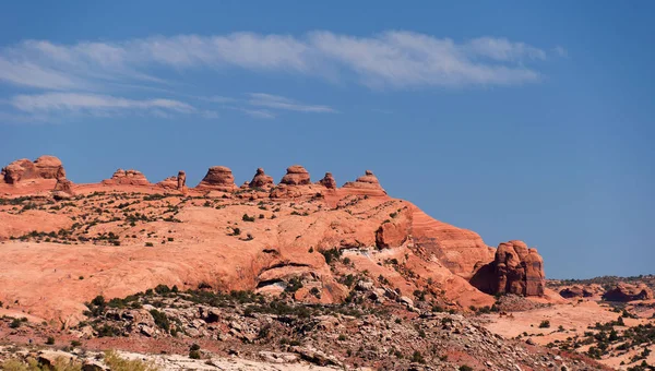 Paisaje del Parque Nacional Beautiful Scenic Arches, Utah, EE.UU. . — Foto de Stock