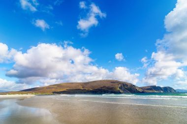 güzel kırsal İrlanda ülke doğa manzara İrlanda batısında kuzeyden. yaban Atlantik yol boyunca doğal achill Adası. ünlü İrlandalı turizm cazibe.