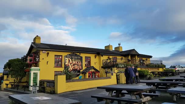 Bunratty Castle Durty Nelly Irish Pub Irlanda Nov 2017 Hermosa — Vídeo de stock