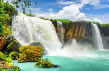 The Dray Nur Waterfall, Dak Lak Province of Vietnam clipart