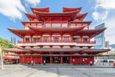 Buddha Tooth Relic Tapınağı Singapur şaşırtıcı görünümü