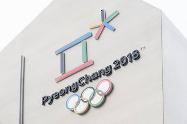 The official logo of the 2018 Winter Olympics in PyeongChang clipart