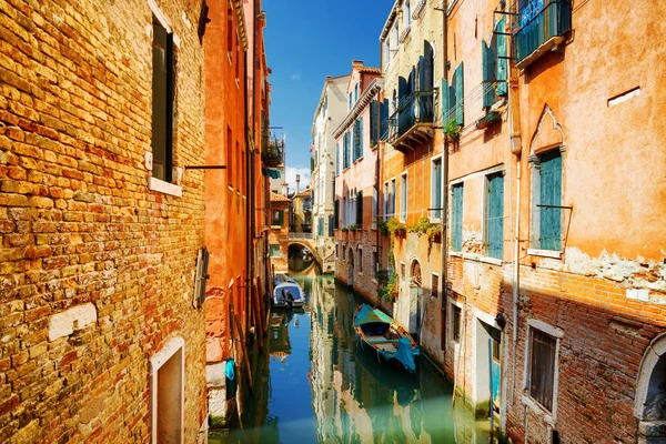 Vista do Canal Rio Terra Secondo em Veneza, Itália — Fotografia de Stock