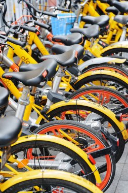 Satır genel Kiralık bisikletler, Çin. Bisiklet paylaşım sistemi