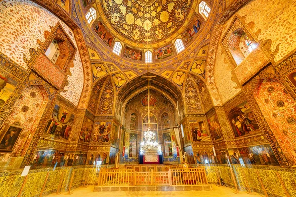 Wspaniały widok na wnętrze kościoła Bedkhem w Isfahan, Iran — Zdjęcie stockowe