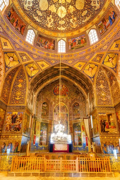 Impressionante vista interna della Chiesa di Bedkhem a Isfahan, Iran — Foto Stock