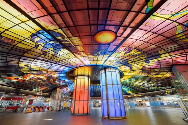 Scenic interior of the Formosa Boulevard Station, Taiwan — 스톡 사진