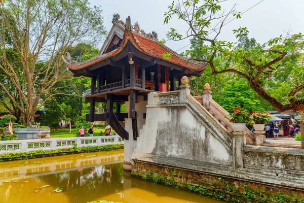 Όμορφη θέα του ενός πυλώνα Παγόδα στο Ανόι, Βιετνάμ — Φωτογραφία Αρχείου