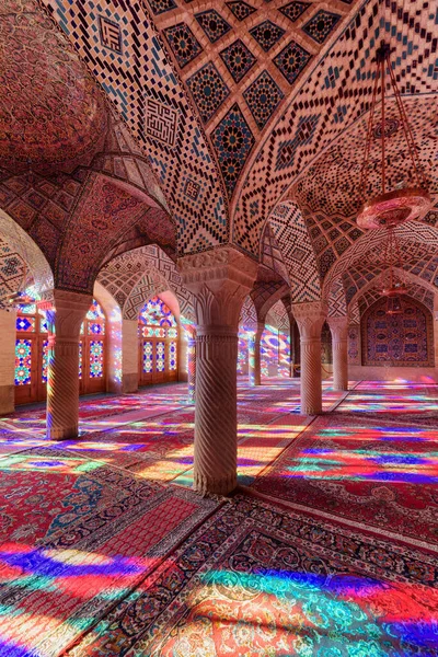 Shiraz Irán Octubre 2018 Fabulosa Vista Matutina Sala Oración Mezquita — Foto de Stock