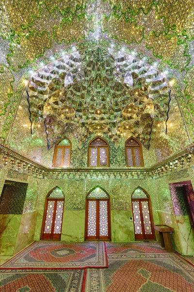 Шираз Иран Октября 2018 Года Прекрасный Интерьер Молитвенного Зала Святилище — стоковое фото
