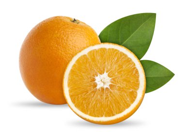 taze turuncu beyaz arkaplanda izole