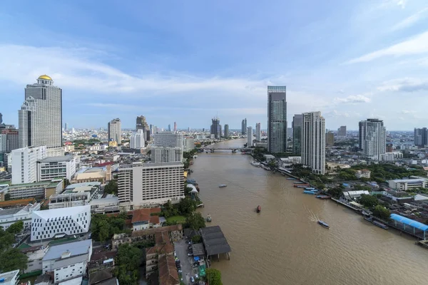 Bangkok, Tayland Nehri havadan görünümü