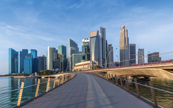 Skyline of Singapore business district, Singapore