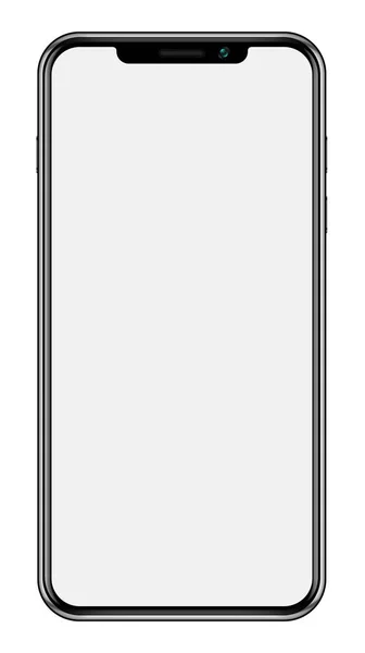 Büyük ekran Smartphone ile beyaz arka plan üzerinde izole.