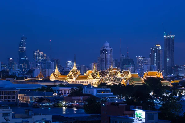 BANGKOK, THAILAND Oct 20, 2017 : Cityscape view The Grand Palace — Stock Photo, Image