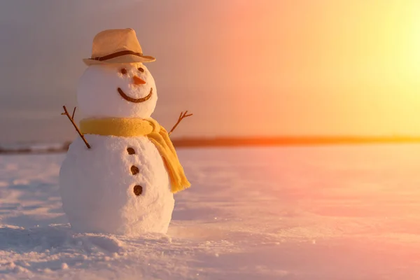 Boneco de neve de perto — Fotografia de Stock