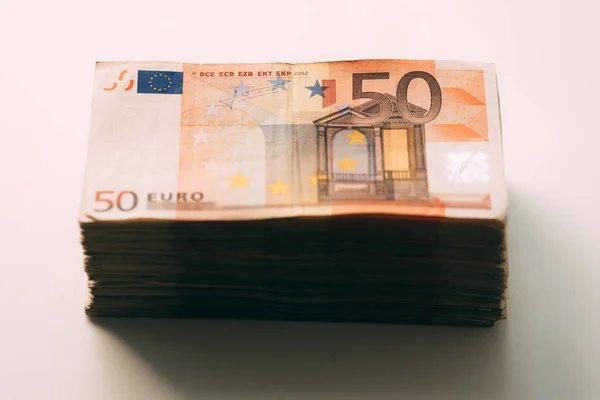 Euró cash stack Vértes — Stock Fotó