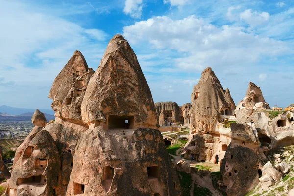 Uchisar kasteel in Cappadocië, Turkije — Stockfoto