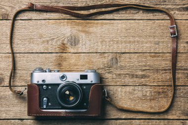 Eski vintage film fotoğraf makinesi