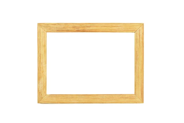 Jednoduchý dřevěný fotorámeček — Stock fotografie