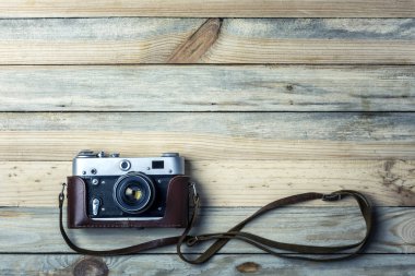 Eski vintage film fotoğraf makinesi
