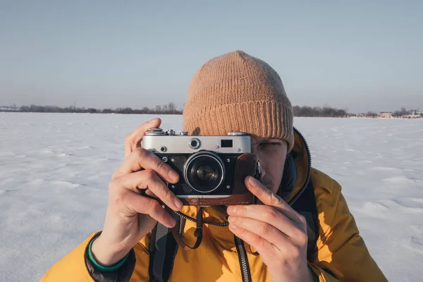 Fotograf fotografiert — Stockfoto