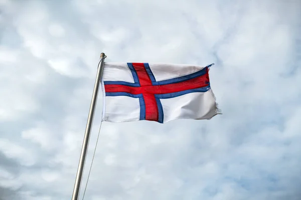 Flag of Faroe islands — Stock Photo, Image