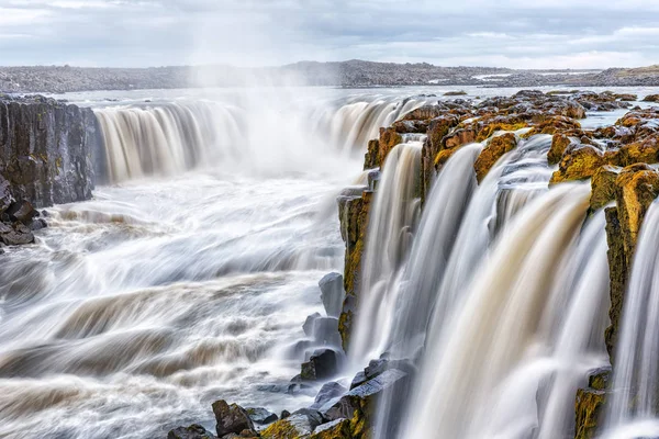 Famous Selfoss waterfall — Stock Photo, Image