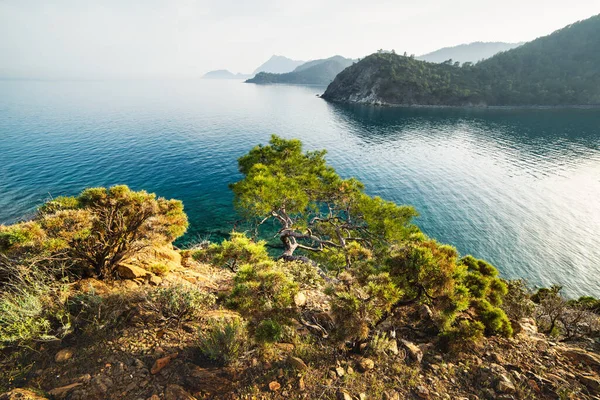 Incroyable paysage marin méditerranéen en Turquie — Photo