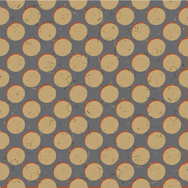 Motif décoratif sans couture avec des cercles — Image vectorielle