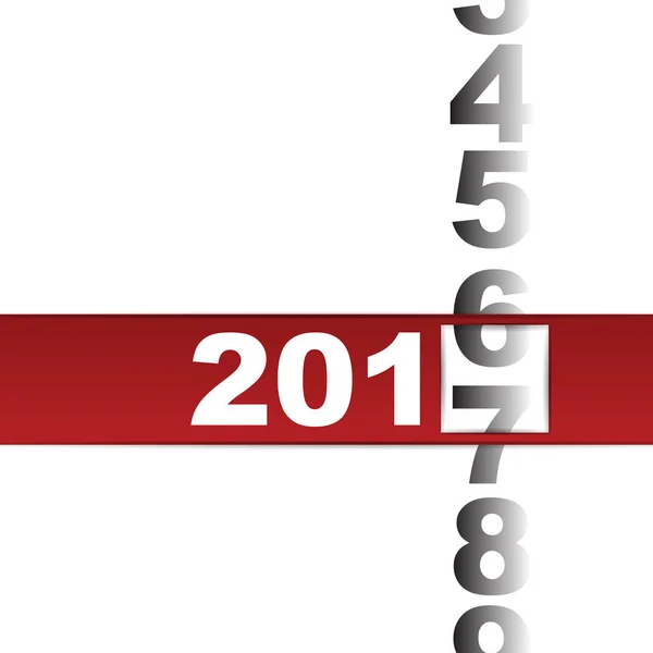 Bonne année 2017. illustration vectorielle avec barre roulante et numéros de l'année . — Image vectorielle