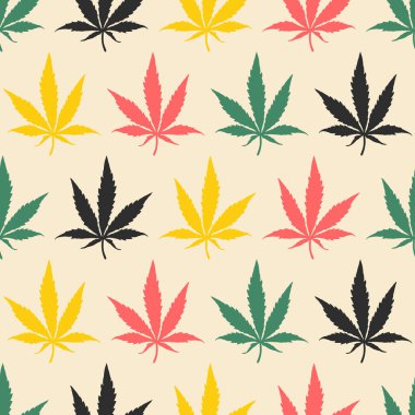 Çöl sarı arka plan üzerinde renkli esrar bırakır -