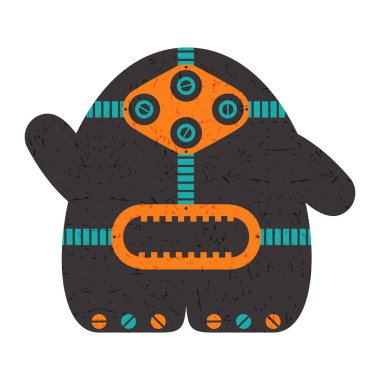 Beyaz izole duygularla komik karakterler . 