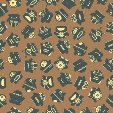 Komik canavarlar - Dikişsiz desen