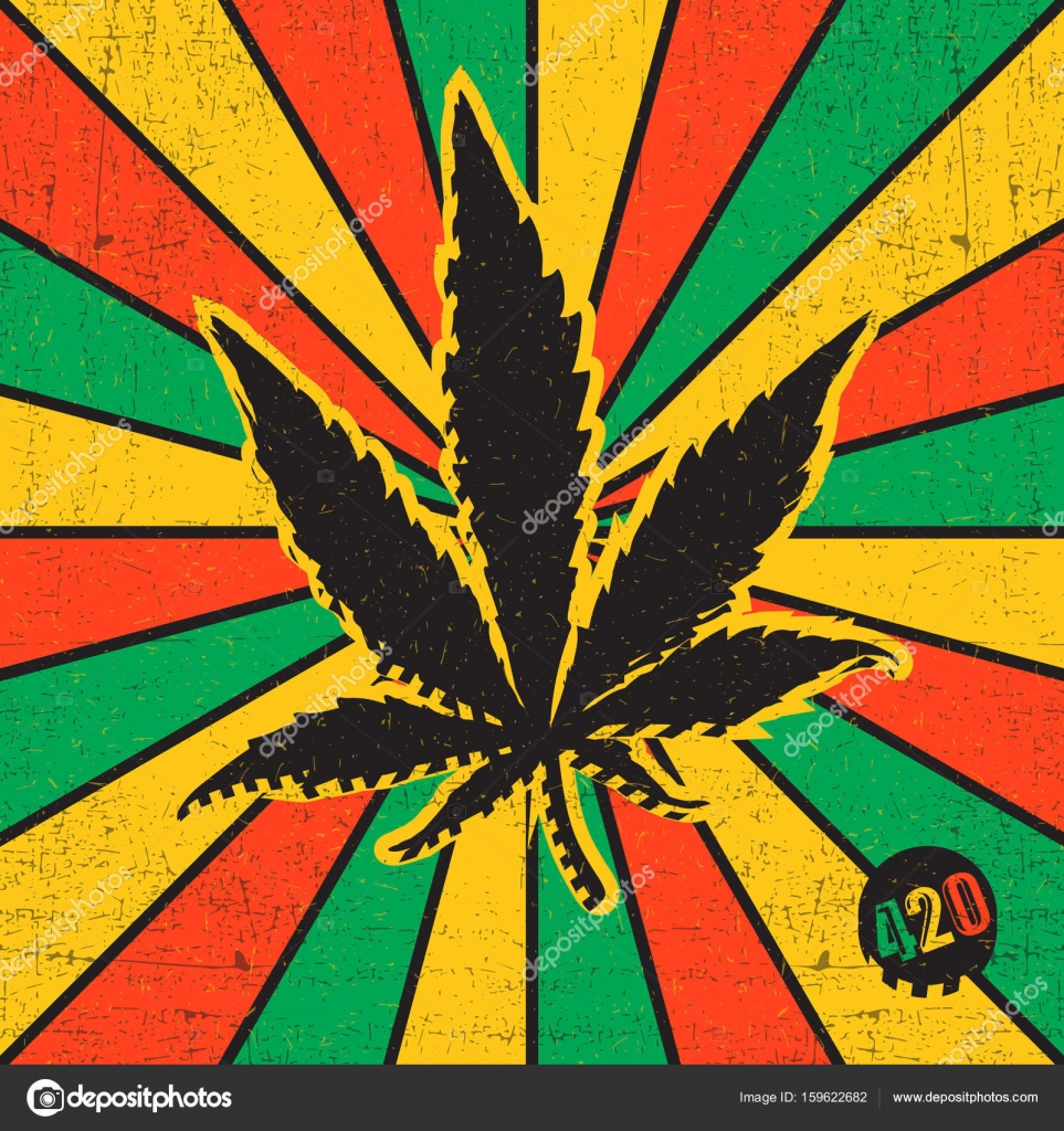 Marijuana leaf with 420 Royalty Free Vector Image