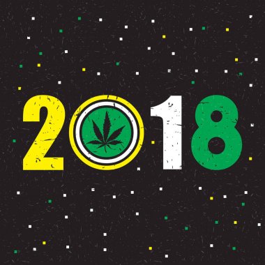 Esrar yaprak rengi 2018 yıl içinde. 