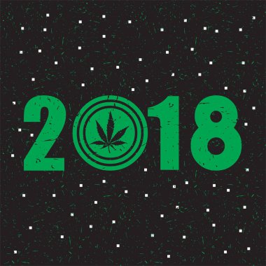 Esrar yaprak rengi 2018 yıl içinde. 