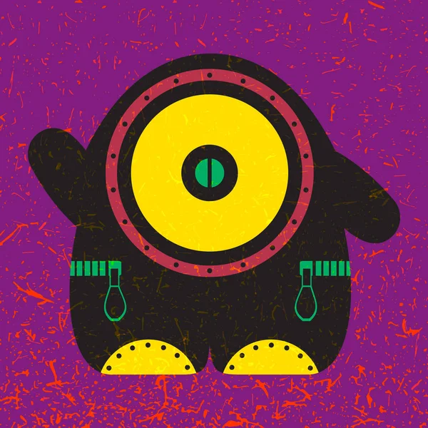 Monstre coloré mignon — Image vectorielle