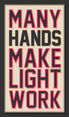 Daha fazla el ışık çalışması. İlham motivasyonel teklif.  