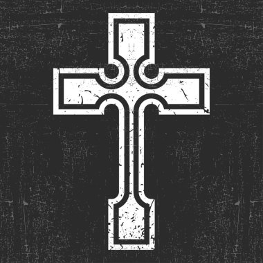 Siyah grunge arka plan üzerinde çapraz beyaz