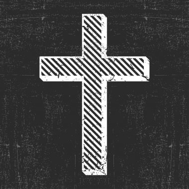 Siyah grunge arka plan üzerinde çapraz beyaz