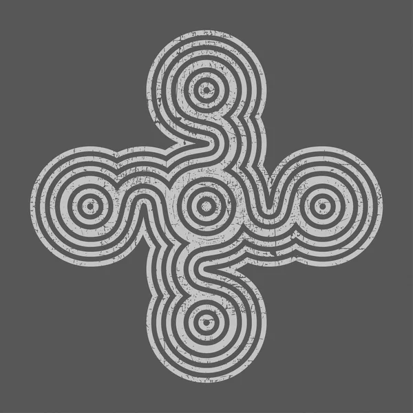 Белый крест на черном фоне гранжа — стоковый вектор