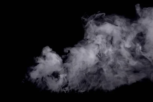 Astratto fumo bianco contro sfondo scuro — Foto Stock
