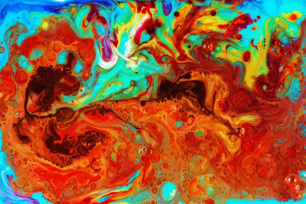 Tinta abstracta en fondo de caos líquido —  Fotos de Stock