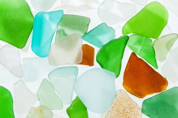Seaglass stones background — Stock Photo, Image
