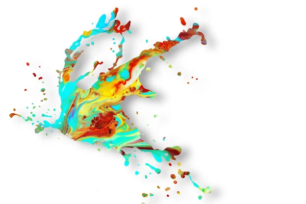 Abstract acrylic paint splash background — Stock Photo, Image