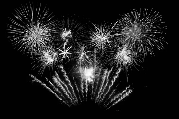 Composito digitale di fuochi d'artificio — Foto Stock