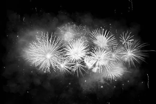 Digital composite of fireworks