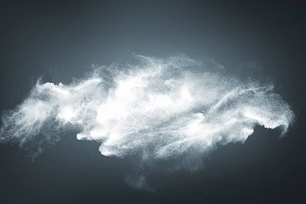 Abstraktní design bílého sněhového mraku — Stock fotografie